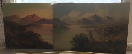 Pair of unframed Jamieson oils